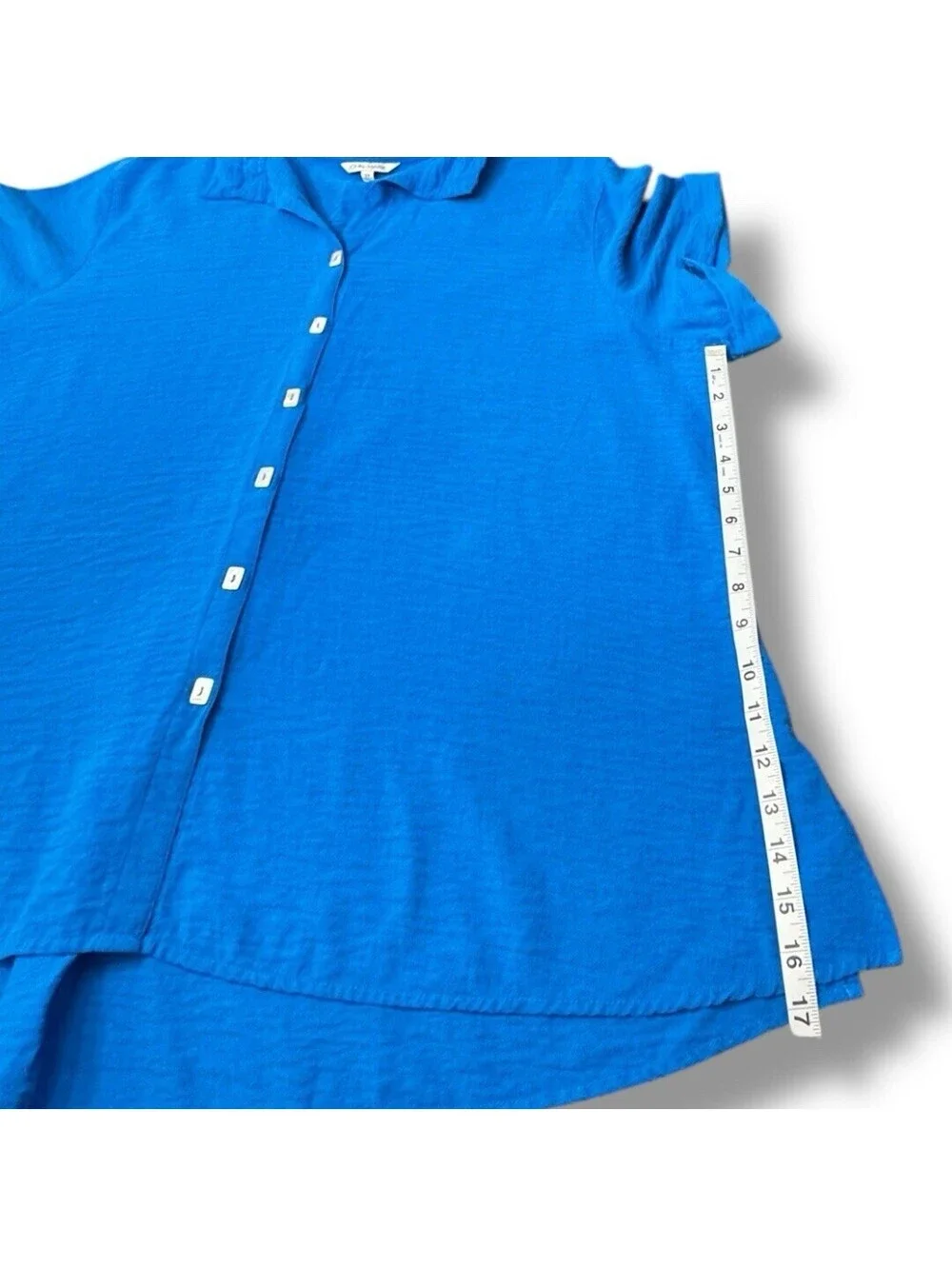 John Mark Royal Blue Blouse Button Up Career Office Professional Women’s Size 3X
